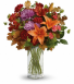 Fall Brights Bouquet Vase Arrangement