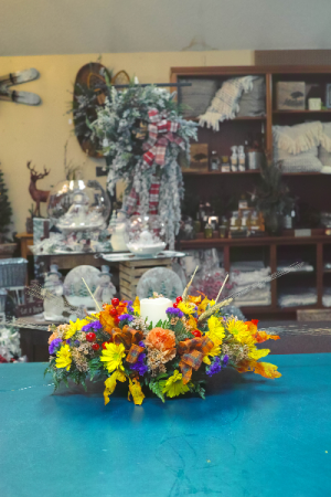 Fall Candle Arrangement
