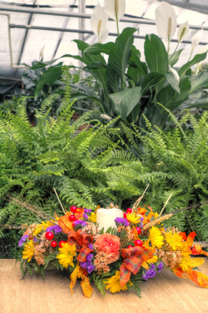Fall Candle Arrangement