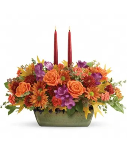 Fall  Candle  Center Piece  