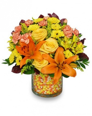 Fall Candy Corn Bouquet