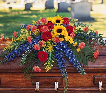 FALL CASKET PIECE Casket Arrangement in Longview, TX | ANN'S PETALS