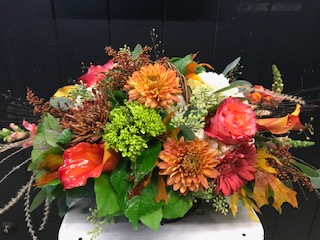 Fall Centerpiece Centerpiece in Fairfield, CT | Blossoms at Dailey's Flower Shop