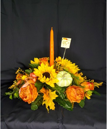 Fall Centerpiece Silk Arrangement  in Fort Wayne, IN | MORING'S FLOWERS & GIFTS, INC.