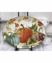 Fall ceramic platter 