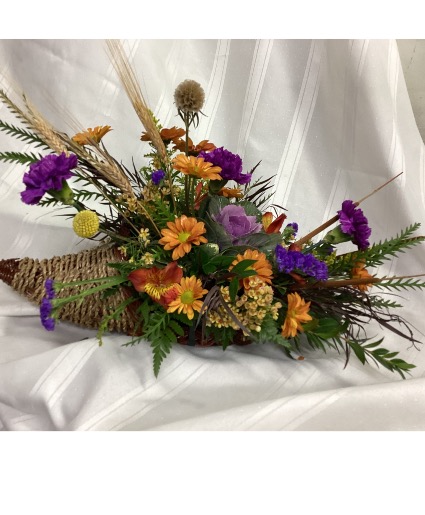 Fall Cornucopia Fresh Arrangement Fresh Flowers