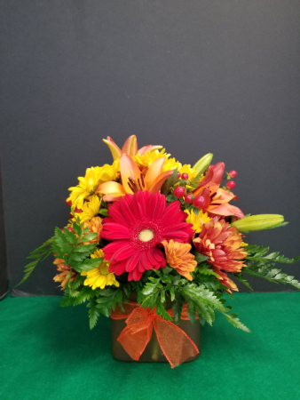 Fall Cube Vase  in Olathe, KS | FLOWER MAN