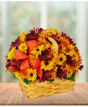 Fall Daisy Basket  