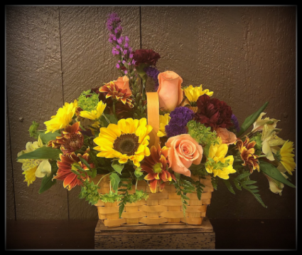 Fall Delight Basket Arrangement
