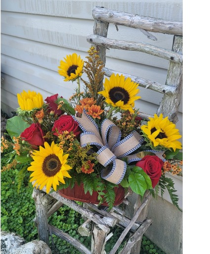 Fall delight Basket arrangements 