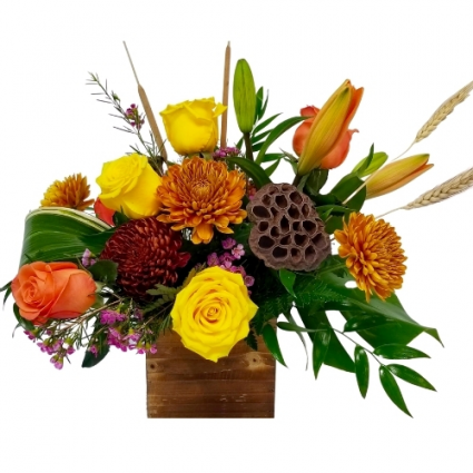 Fall Delight Vase arrangement
