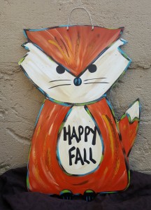 Fall Door Hanger Happy Fall Fox