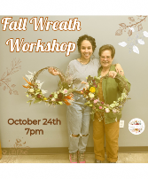 Fall Dried Floral Wreath Class 
