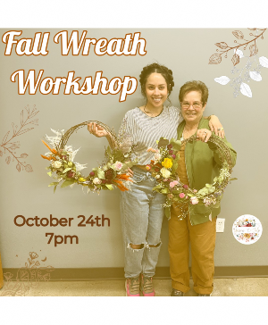 **Sold Out** Fall Dried Floral Wreath Class 