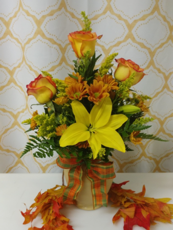 Fall Fancy vase arrangement
