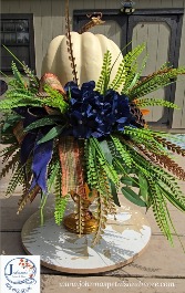 Fall Farm House Silk Centerpiece 