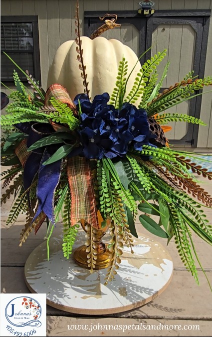Fall Farm House Silk Centerpiece 
