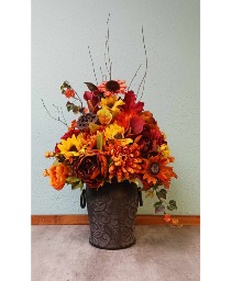 Fall Fascination Silk Arrangement