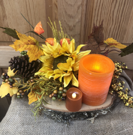 Fall Flame Artificial Floral Design