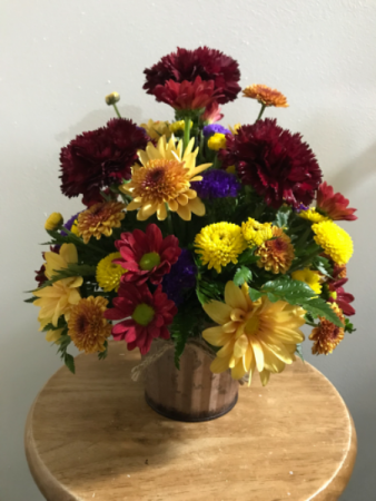 Fall Floral Tin Fresh