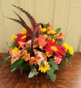 Fall Flourish Basket Arrangement