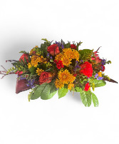Fall Flowers Centerpiece  Vase arrangement