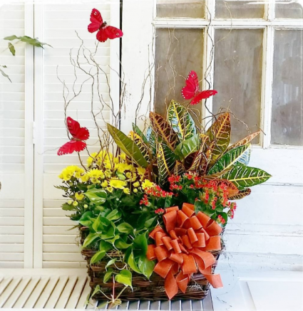 Fall Flutters European Garden Basket