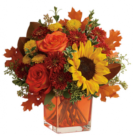 Fall fun cube vase Small cube vase colour maybe substituted
