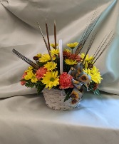 Fall Garden Basket Arrangement