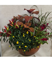 Fall Garden Basket Planter