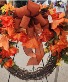 Fall Grapevine Wreath  Silk Floral Wreath