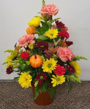 Fall Greetings FHF-F667 Fresh Flower Arrangement (Local Delivery Area Only)