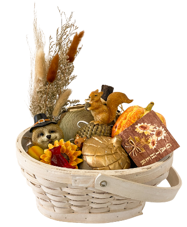 Fall Harvest Basket Basket in Sonora, CA | SONORA FLORIST AND GIFTS