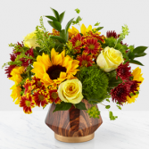 Fall Harvest Designer Vase