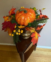 fall harvest perfect for the season forever silk arrangment