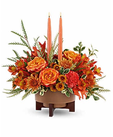 Fall Harvest T25120A Centerpiece in Fort Worth, TX | DARLA'S FLORIST
