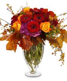 Fall Harvest VASE OF RICH COLOR ROSES, GERBERAS AND HYDRANGEA