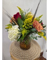 Fall Horizon Fresh Flower Arrangement