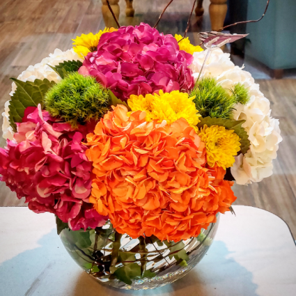 Fall Hydrangea Vase