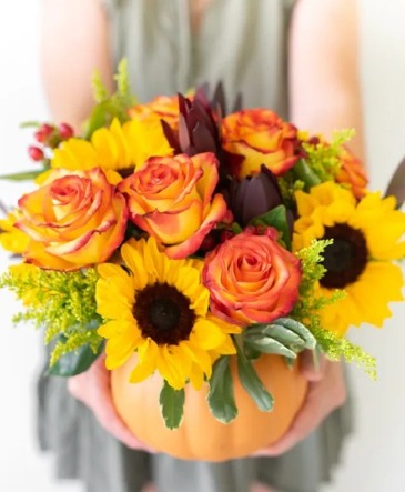 Fall in a Pumpkin    in Saint Cloud, FL | Bella Rosa Florist