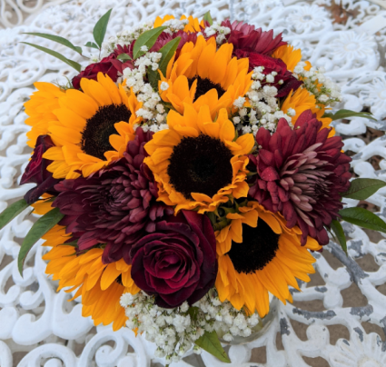 Fall-ing Into Love Autumn Bridal Bouquet Wedding Flowers