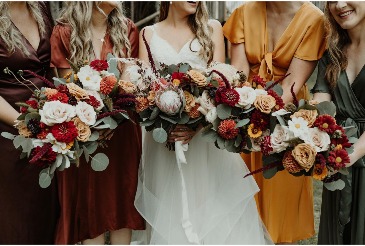 Fall into Bliss Bridesmaids Bouquets in Trenton, ON | Designs by Alexis Rose