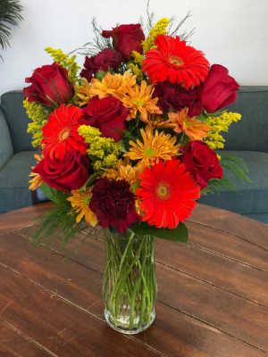 Fall is Here!  Vase Arrangement