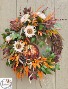 Fall 'Lantern Sign' Grapevine Wreath 