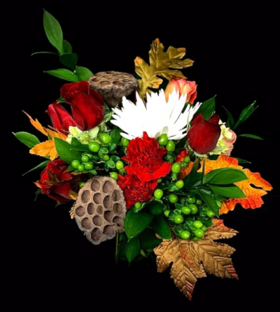 Fall Lotus Pod Harvest Design