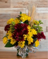 Fall Mum Vase