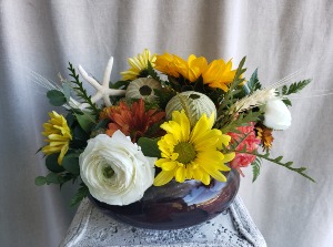 Fall Ocean Bowl FLOWER ARRANGEMENT