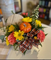 Fall Pottery Candle Arrangement 