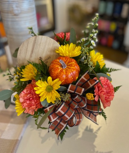 Fall Pottery Candle Arrangement