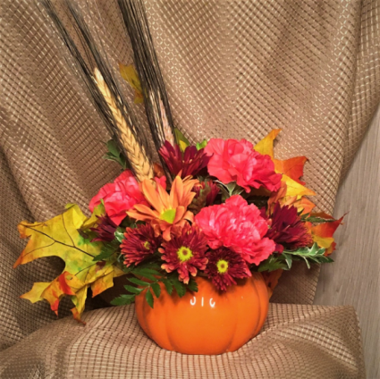 Fall Pumpkin Arrangement Fall